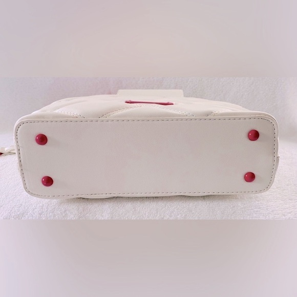 Betsey Johnson XO Double Compartment Hattie Small Satchel / Crossbody - Picture 8 of 14